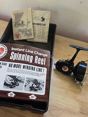 USA Vintage Berkley No. 420 Spin Reel Missing Handle Has Papers and Box